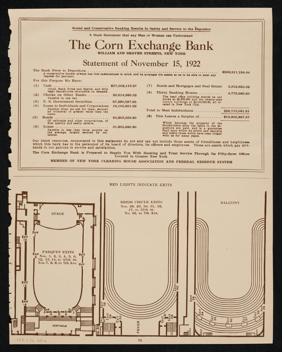 City Symphony Orchestra, January 1, 1923, program page 11