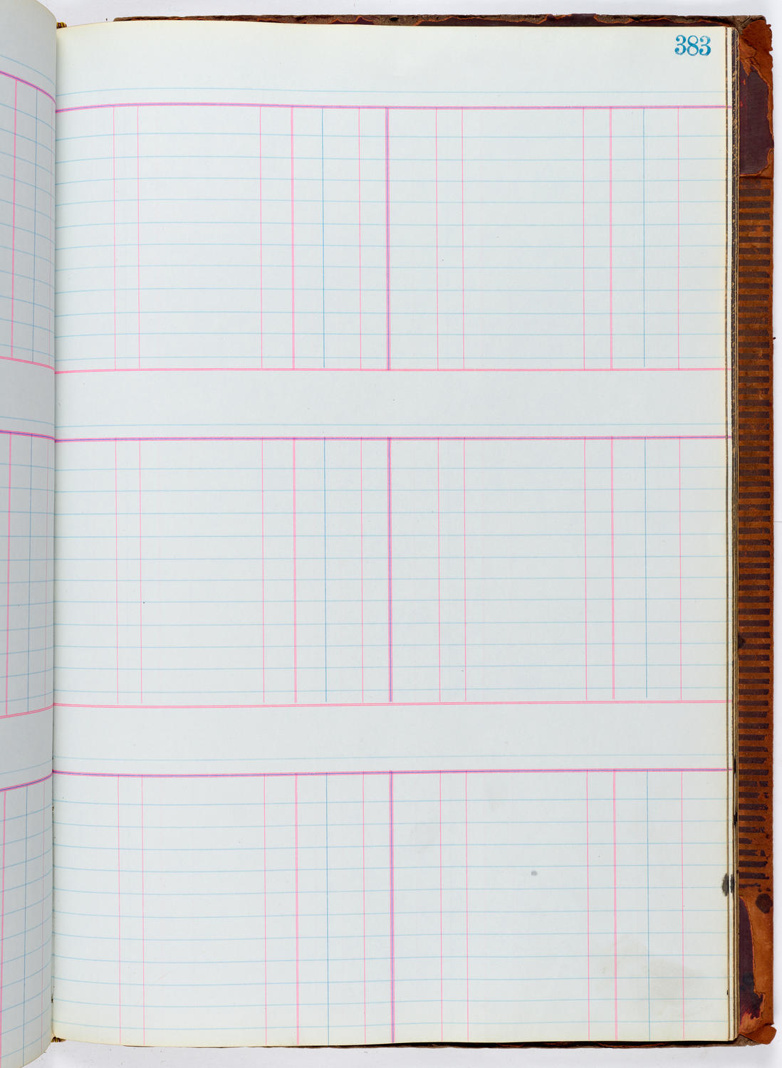 Music Hall Accounting Ledger, volume 1, page 383