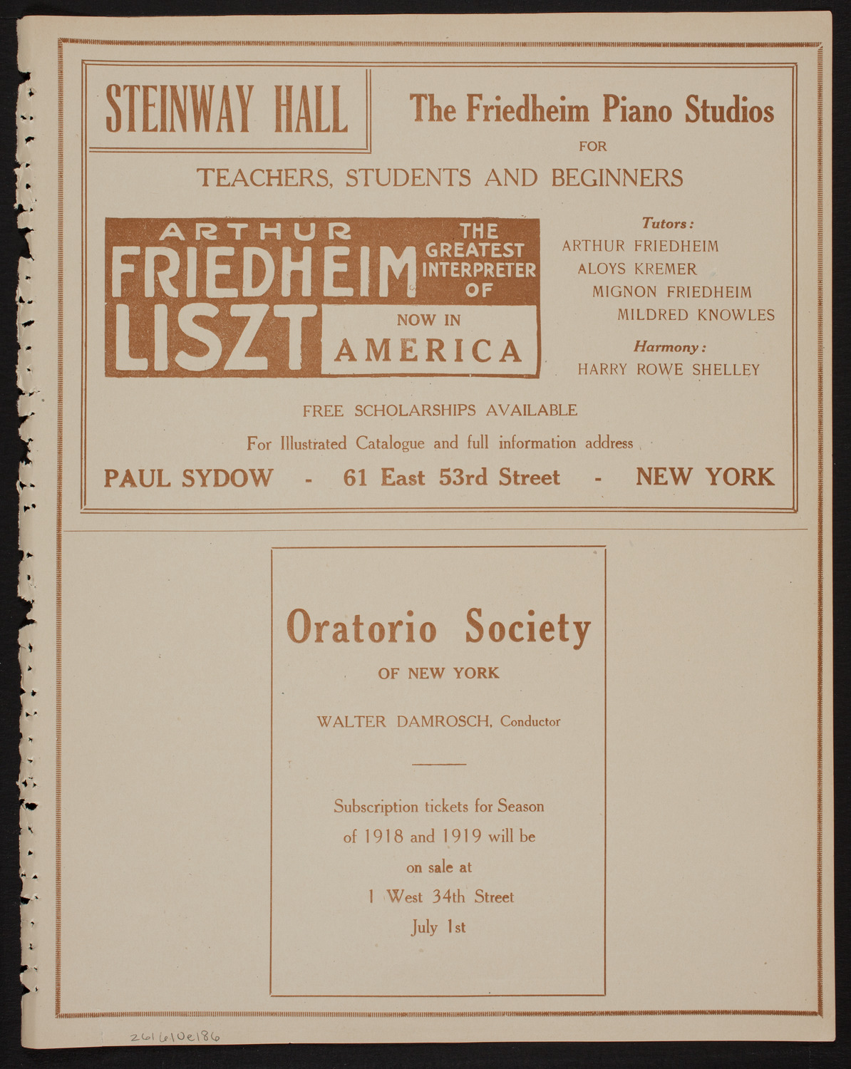 Graduation: New York College of Dentistry, June 10, 1918, program page 11