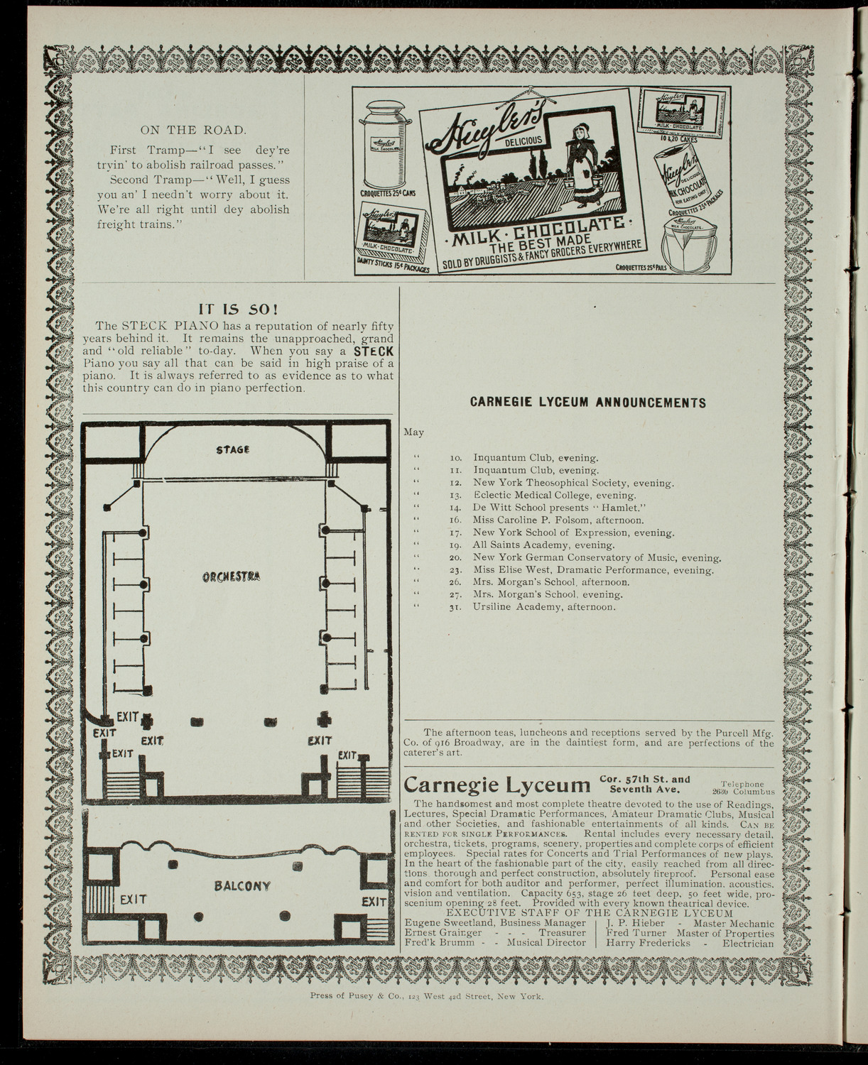 The Climbers in "Her Lord and Master", May 9, 1904, program page 4