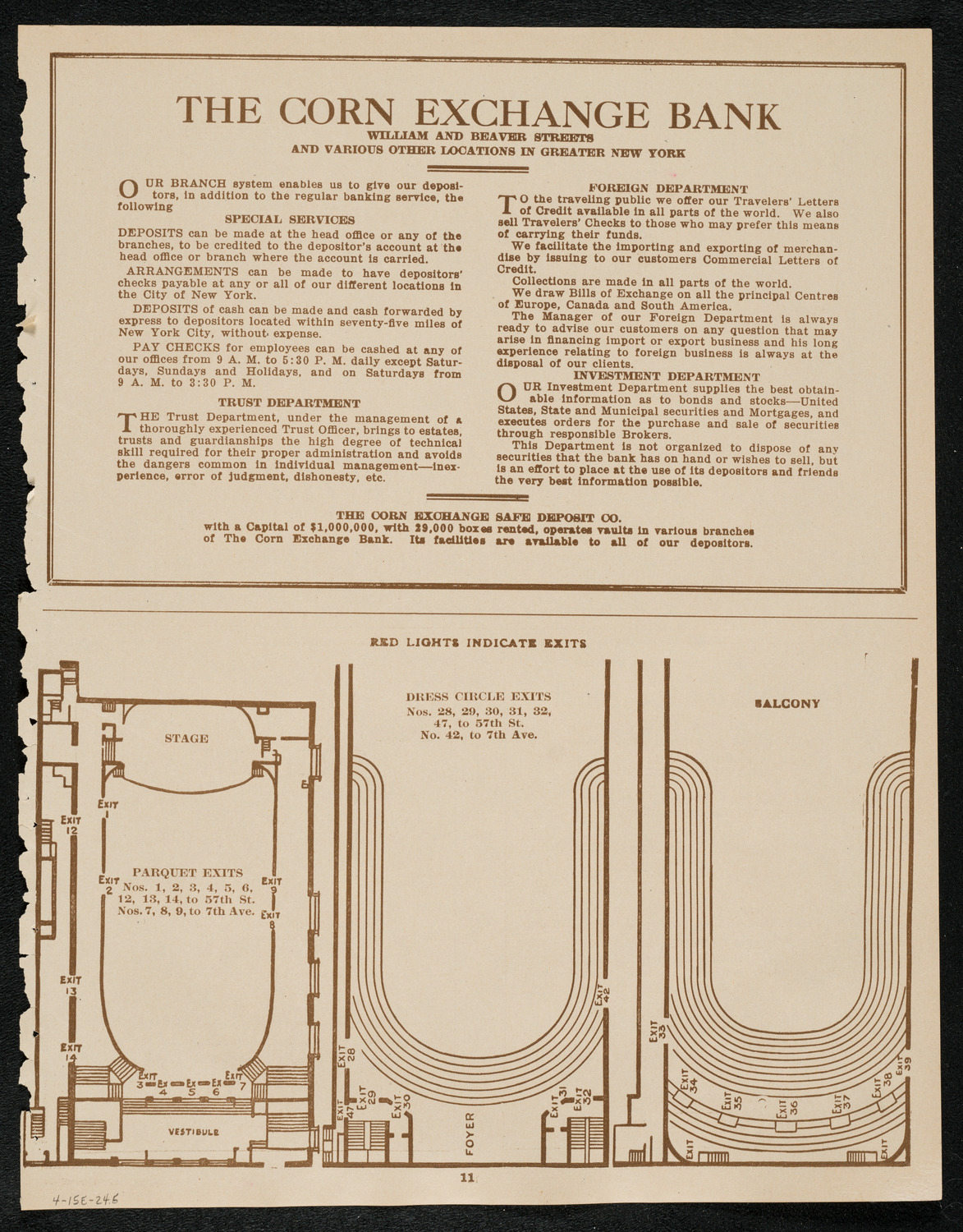 Philadelphia Orchestra, April 15, 1924, program page 11