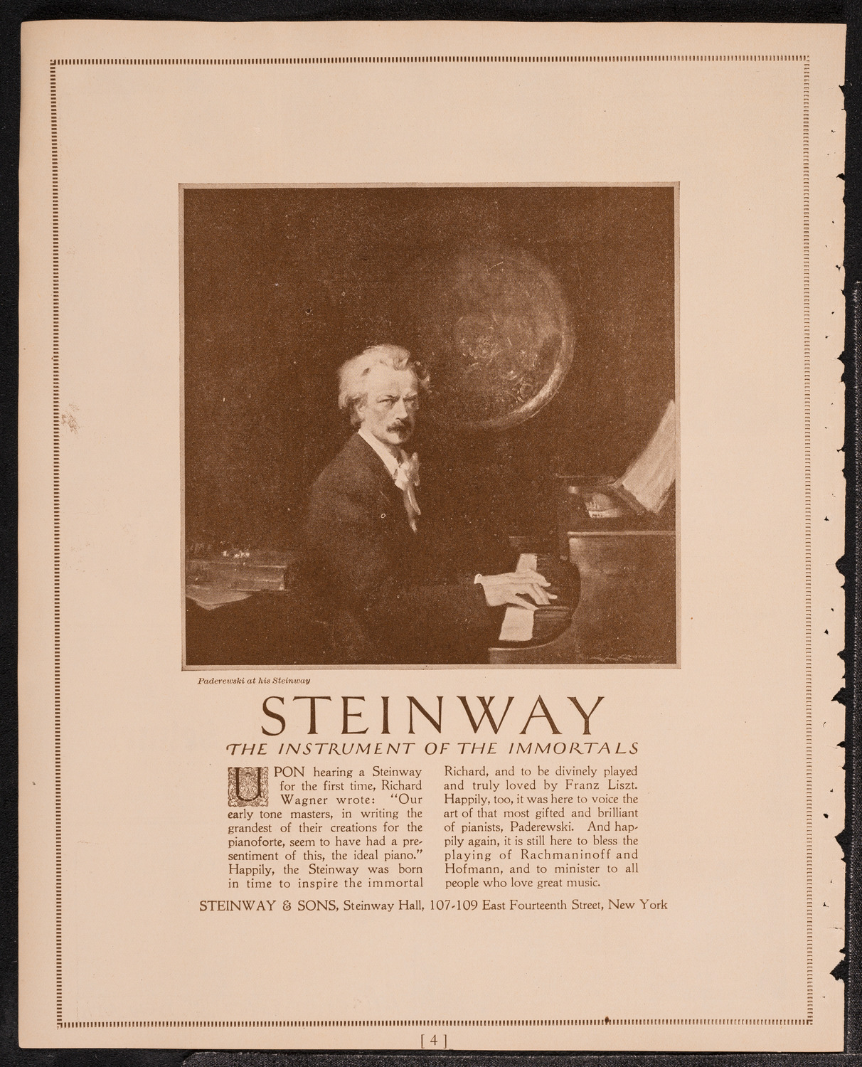 Elly Ney, Piano, October 15, 1921, program page 4
