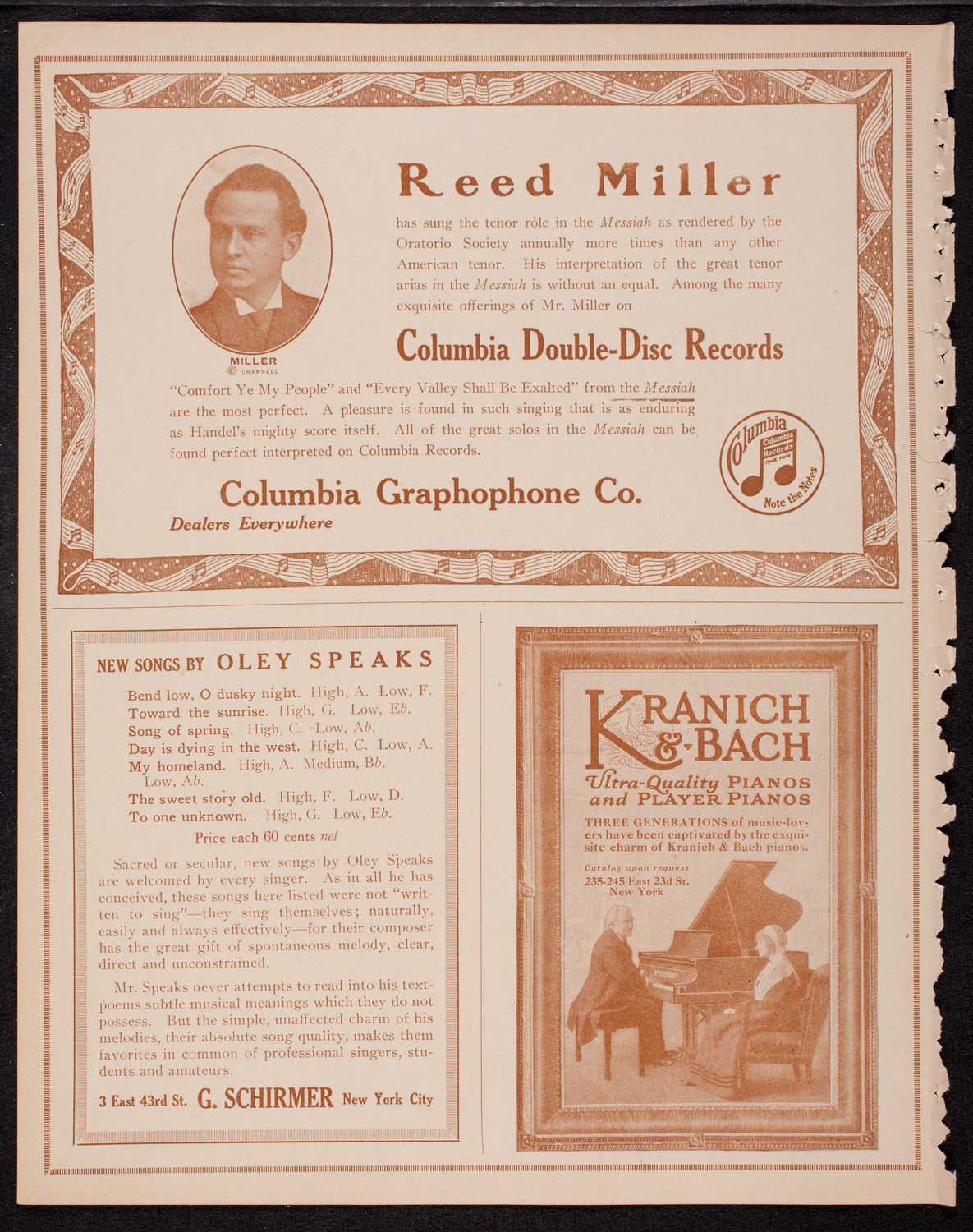 Oratorio Society of New York, December 30, 1916, program page 6