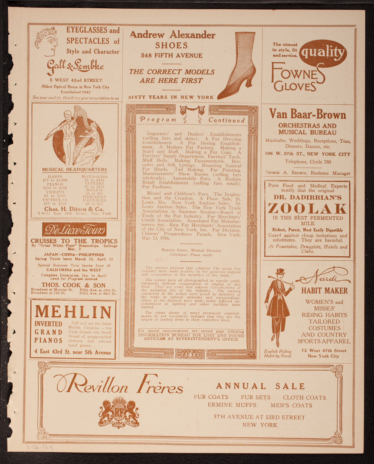 Film: The Great Fur Industry, March 12, 1917, program page 7