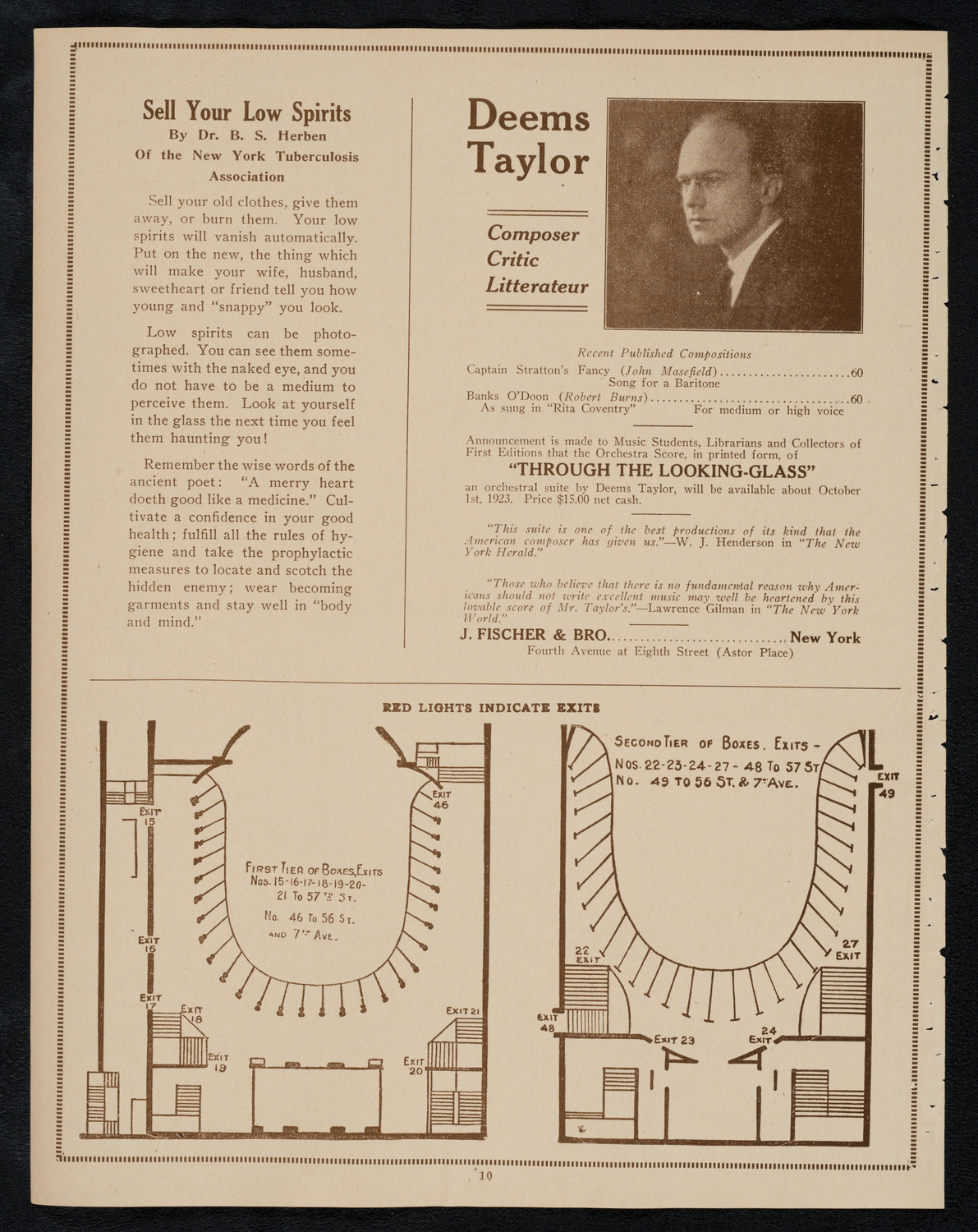 Concert under the Auspices of Hazomir, May 13, 1923, program page 10