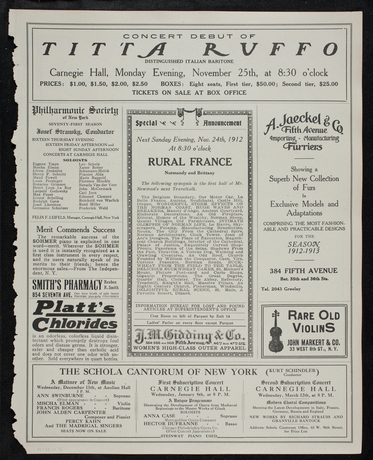 Newman Traveltalks: Holland, November 17, 1912, program page 9