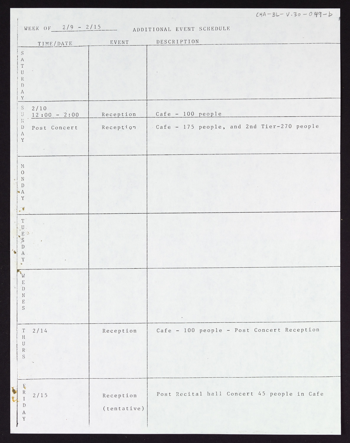 Carnegie Hall Booking Ledger, volume 30, page 49b