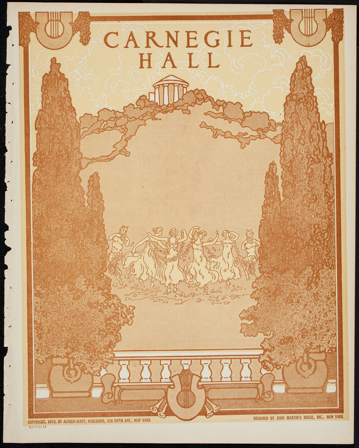 Josef Hofmann, Piano, April 4, 1914, program page 1