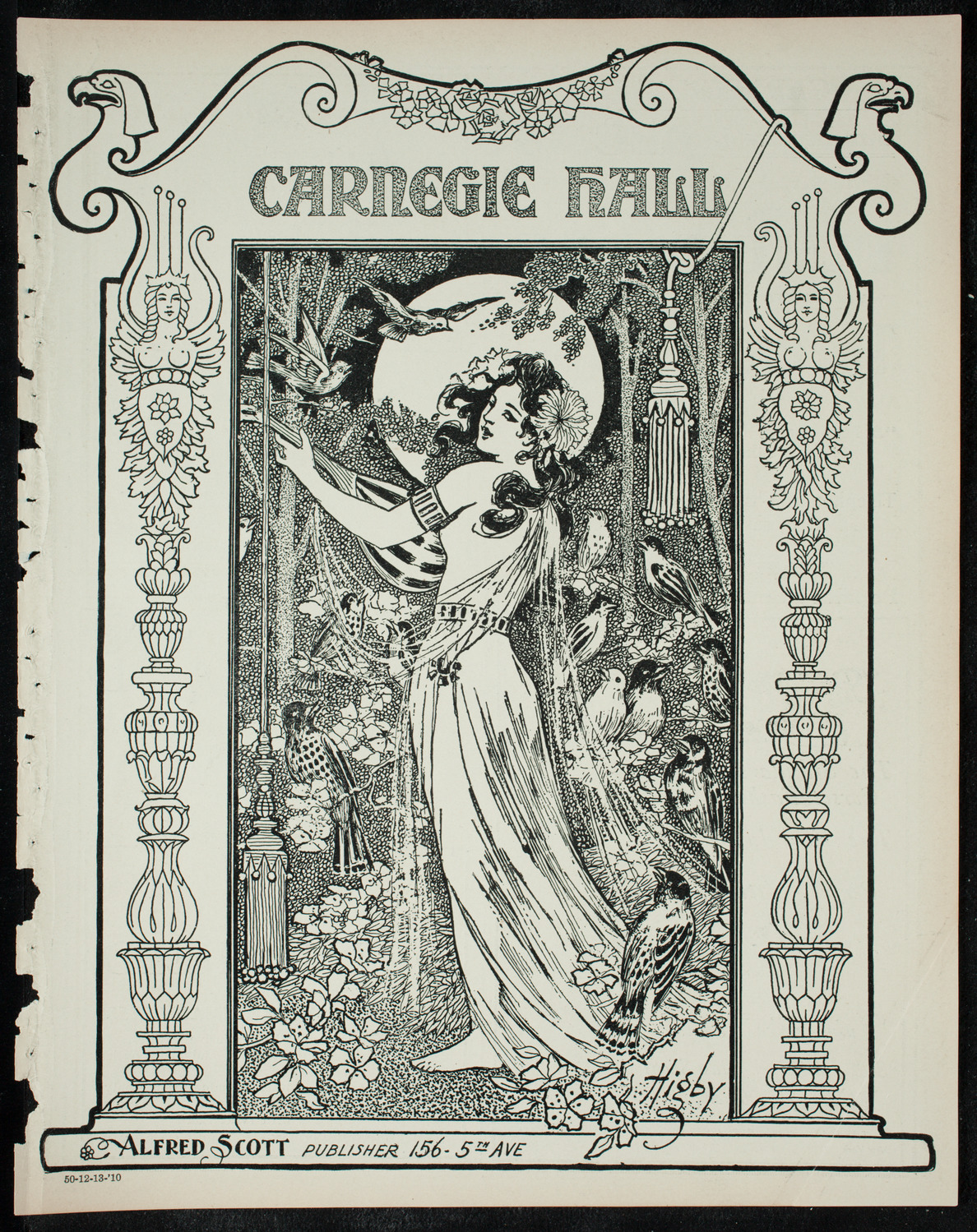 New York Philharmonic, December 13, 1910, program page 1