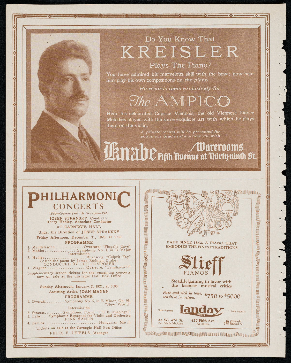 Oratorio Society of New York, December 27, 1920, program page 12