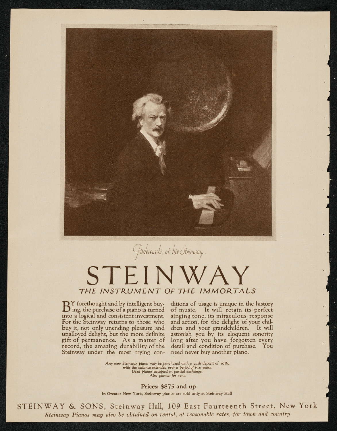 Verdi's "Ernani", March 29, 1924, program page 4