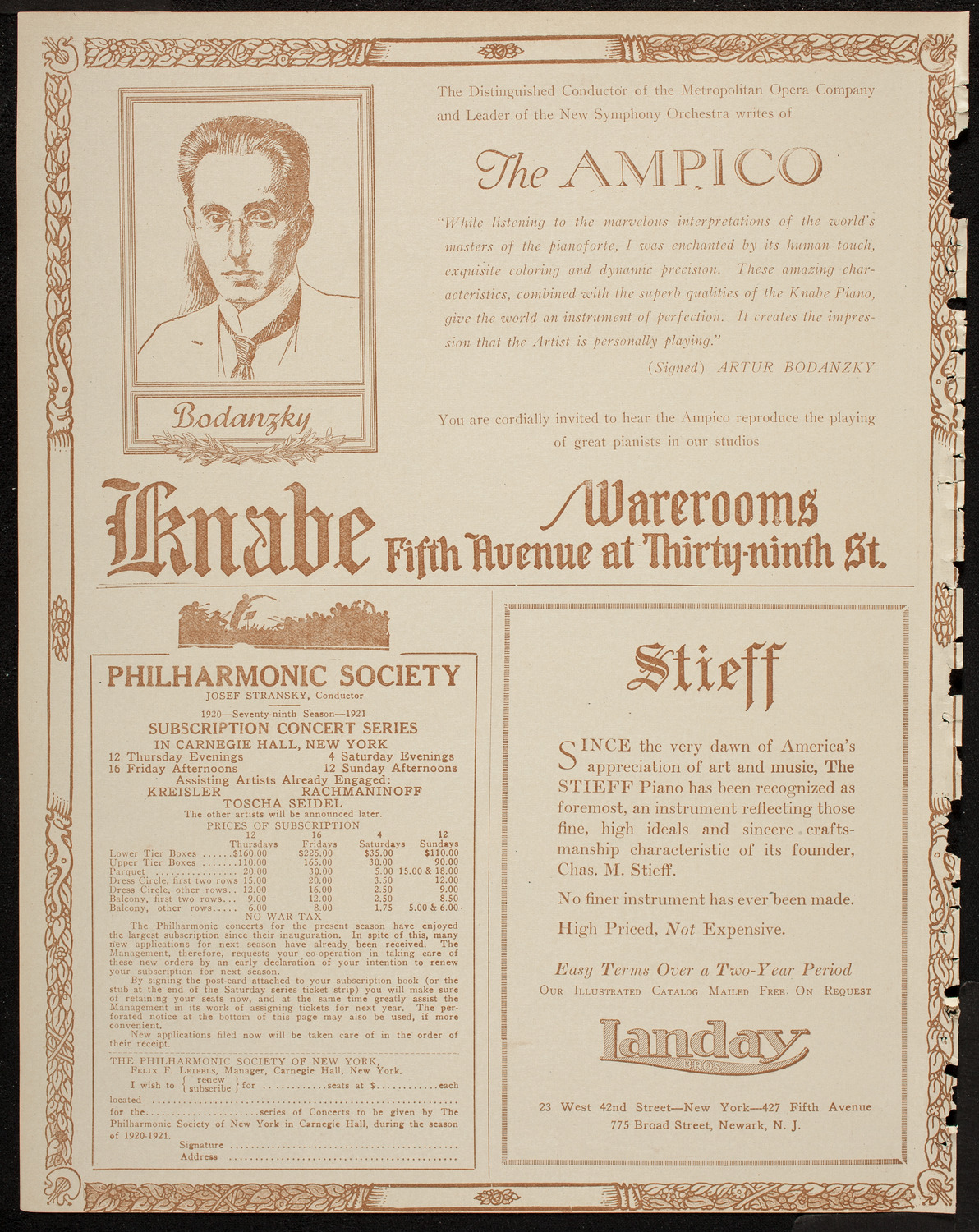 The Ampico as Soloist featuring Sue Harvard, Soprano, April 30, 1920, program page 12