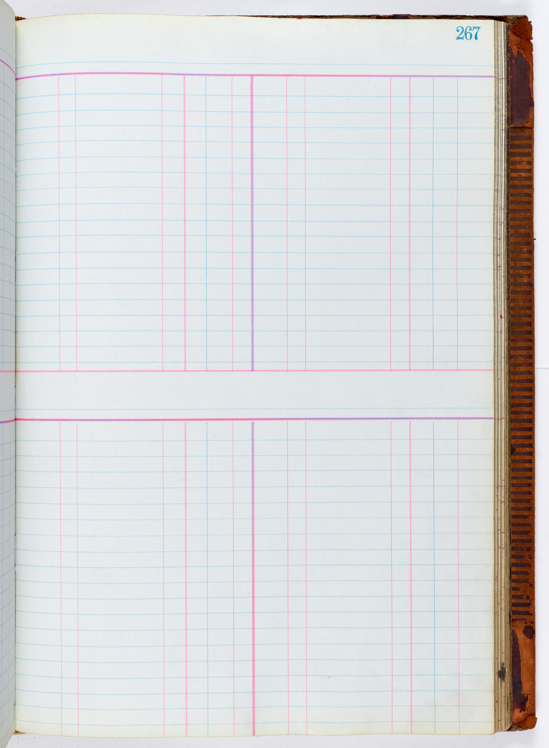 Music Hall Accounting Ledger, volume 1, page 267