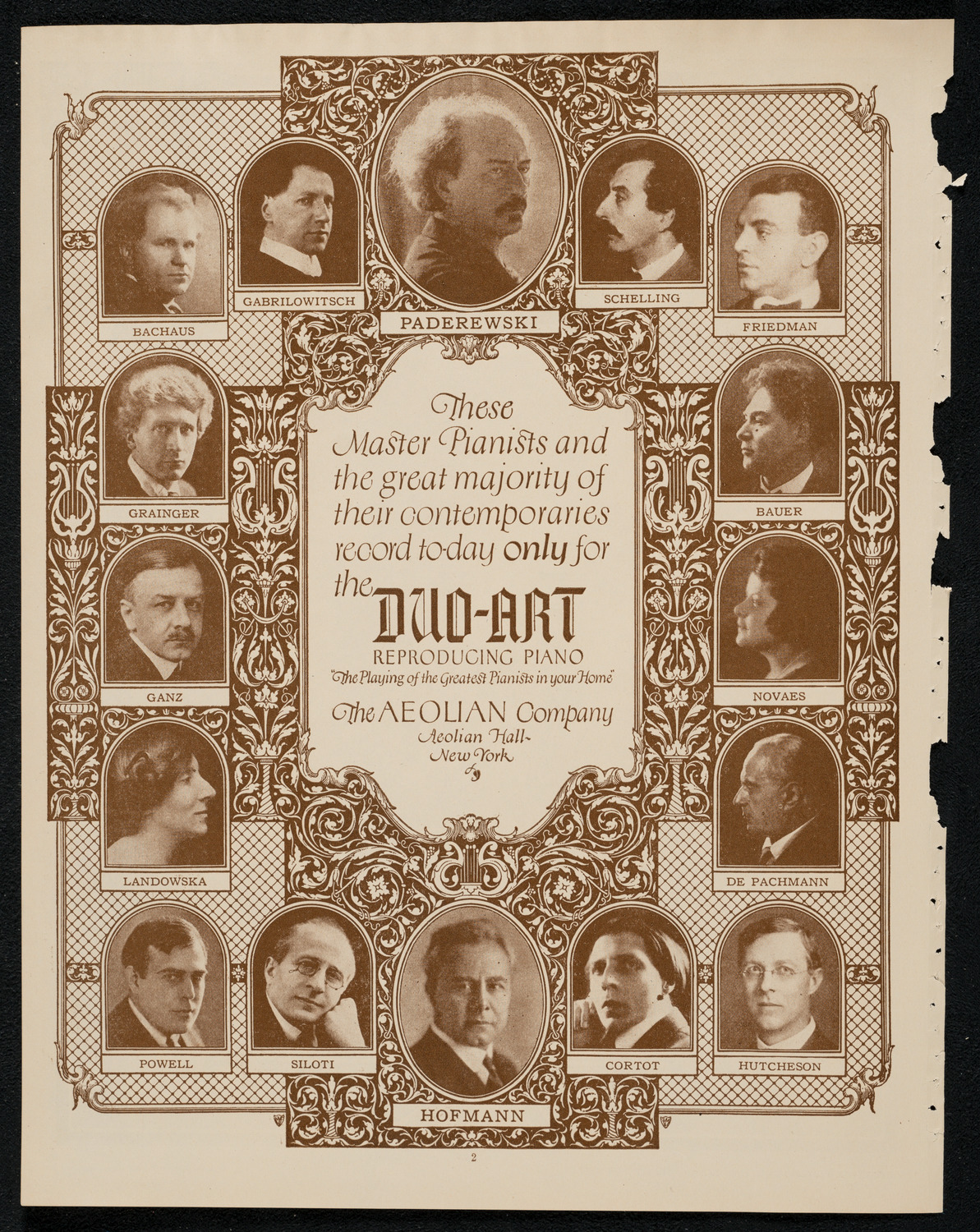 New York Philharmonic, February 28, 1924, program page 2