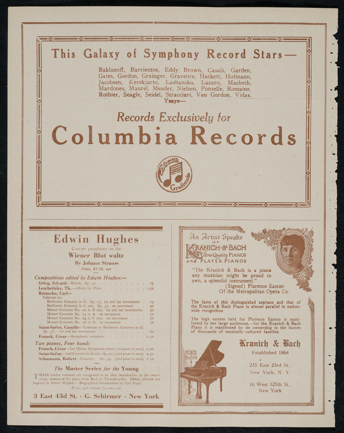 National Symphony Orchestra, February 21, 1921, program page 6