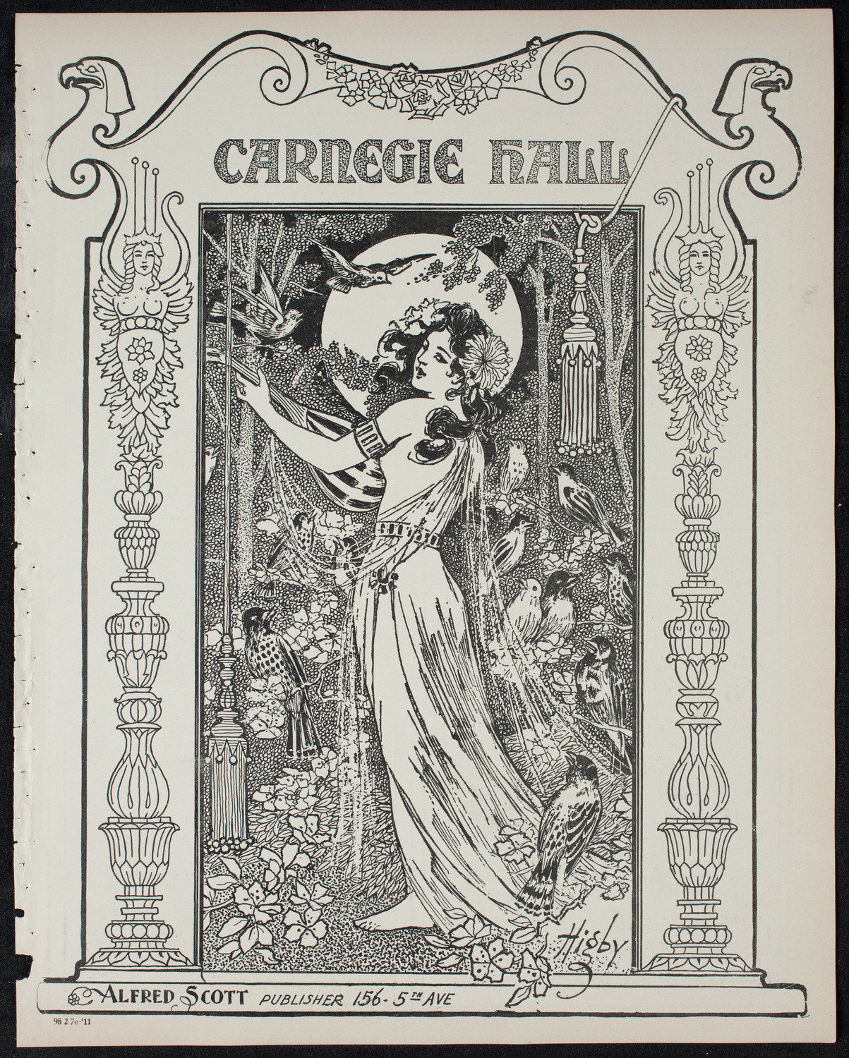 New York Philharmonic, February 7, 1911, program page 1