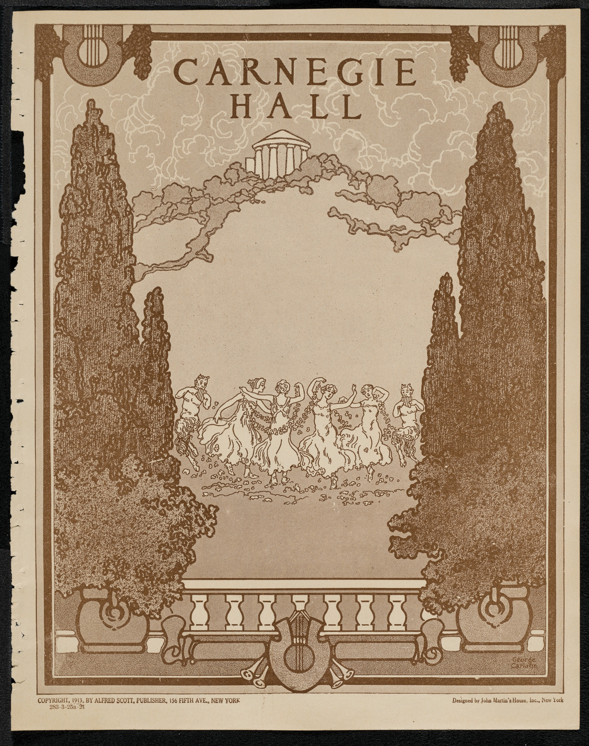 New York Philharmonic, March 25, 1921, program page 1