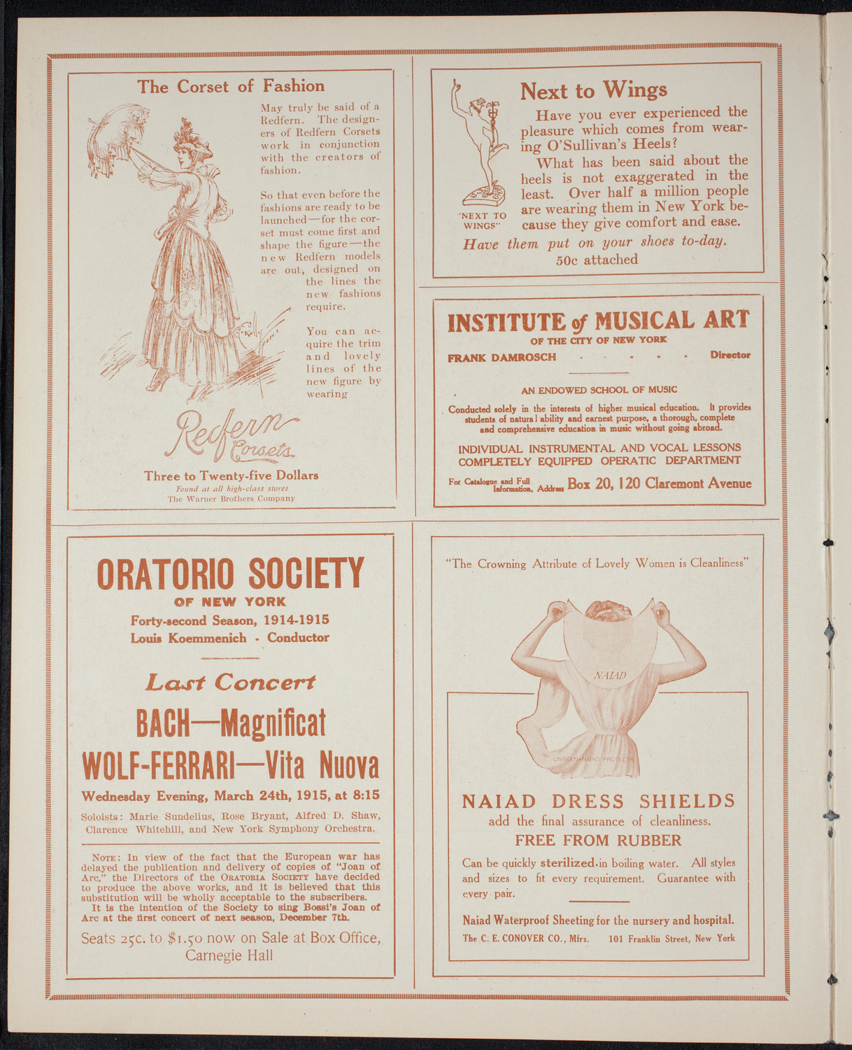 Lecture by Dr. Carl C. Young, March 16, 1915, program page 2