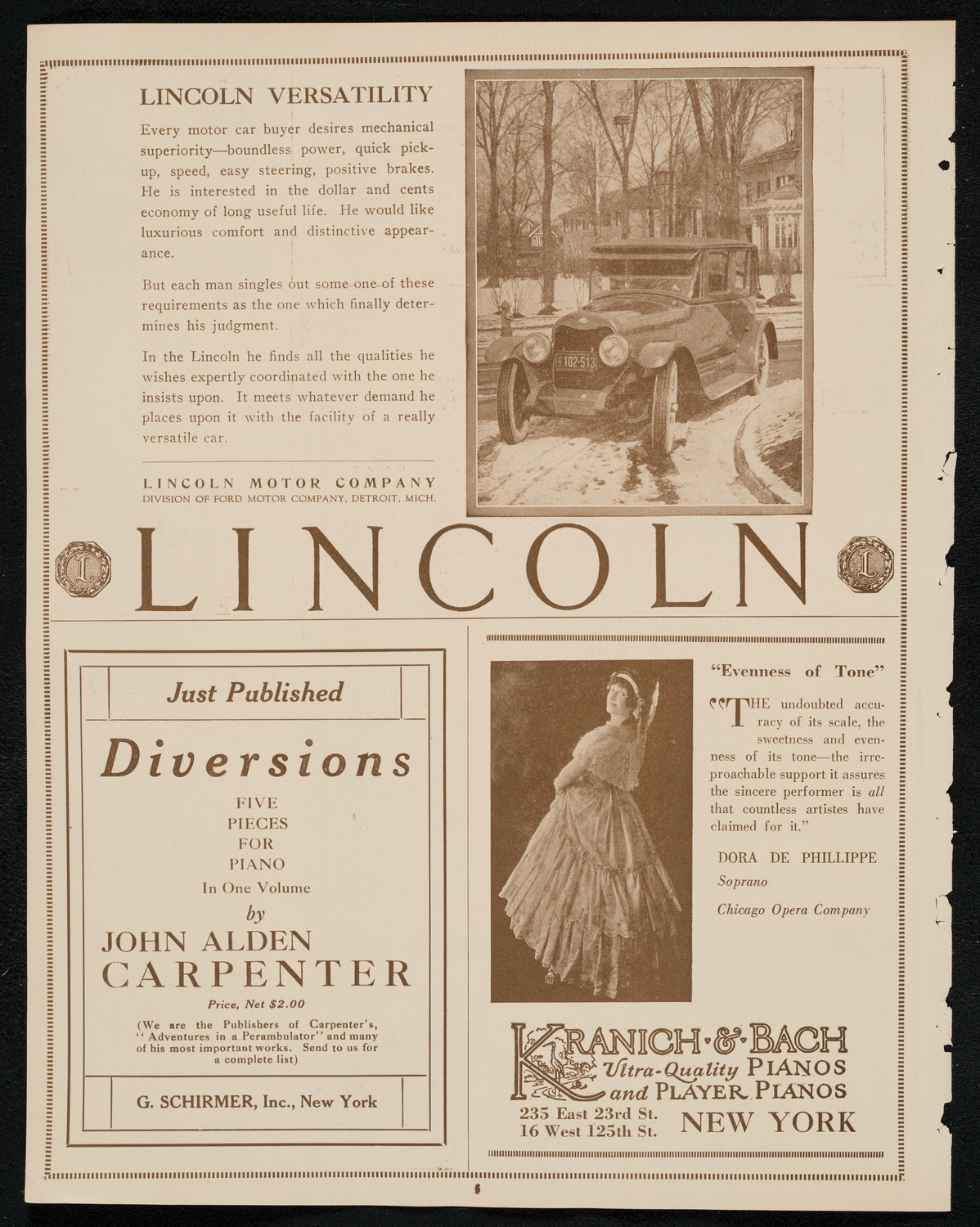 Burton Holmes Travelogue: Motoring Through Italy, January 14, 1924, program page 6