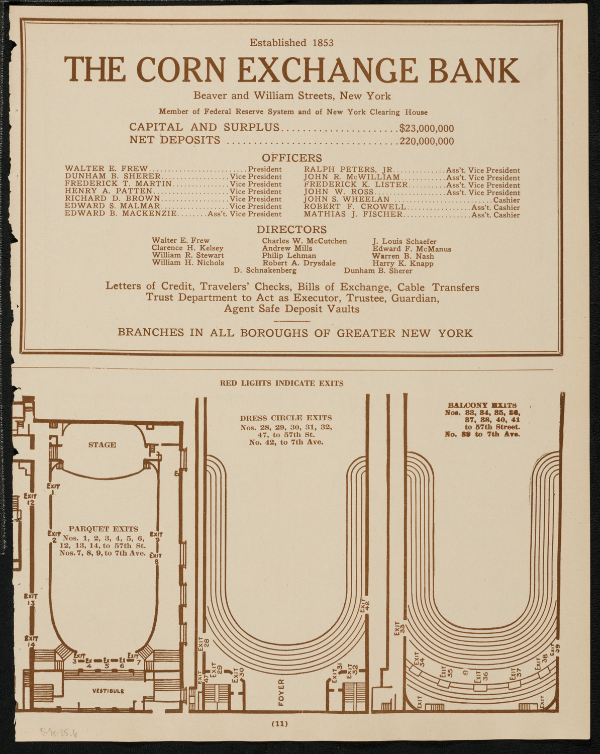 Freiheit Gesang Verein, May 9, 1925, program page 11