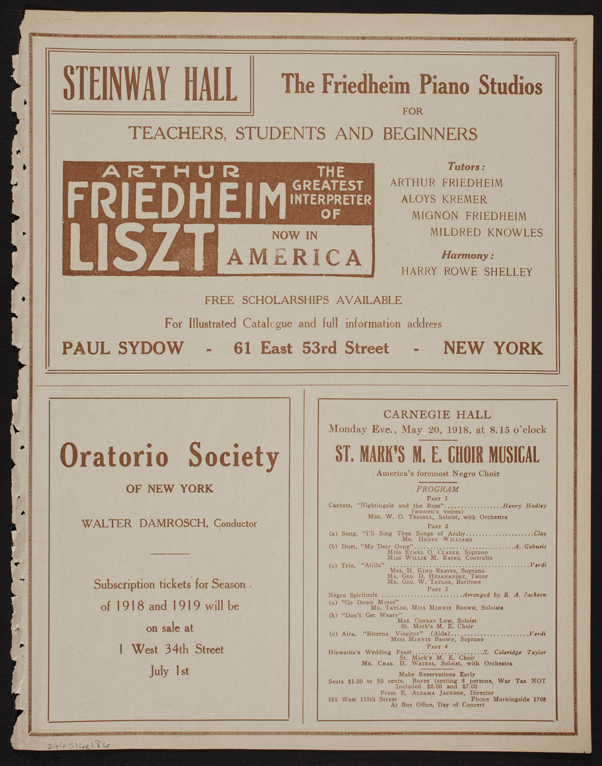 Graduation: College of Pharmacy of the City of New York, May 16, 1918, program page 11