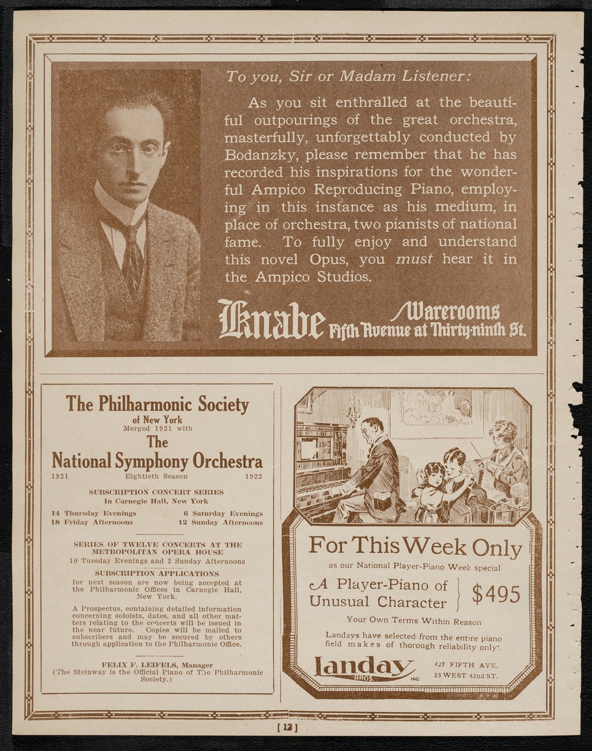 Lydia Lipkowska, Soprano, April 9, 1921, program page 12