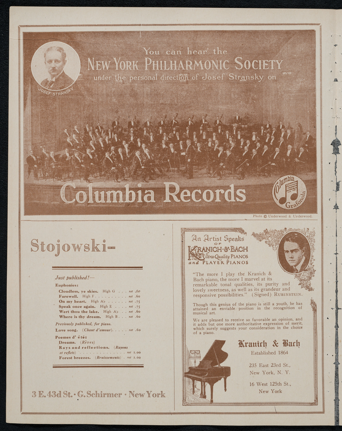 New York Philharmonic, January 13, 1921, program page 6