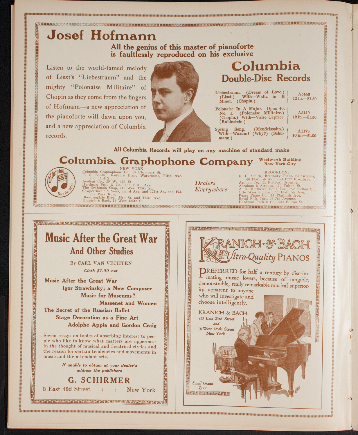 New York Philharmonic, January 9, 1916, program page 6