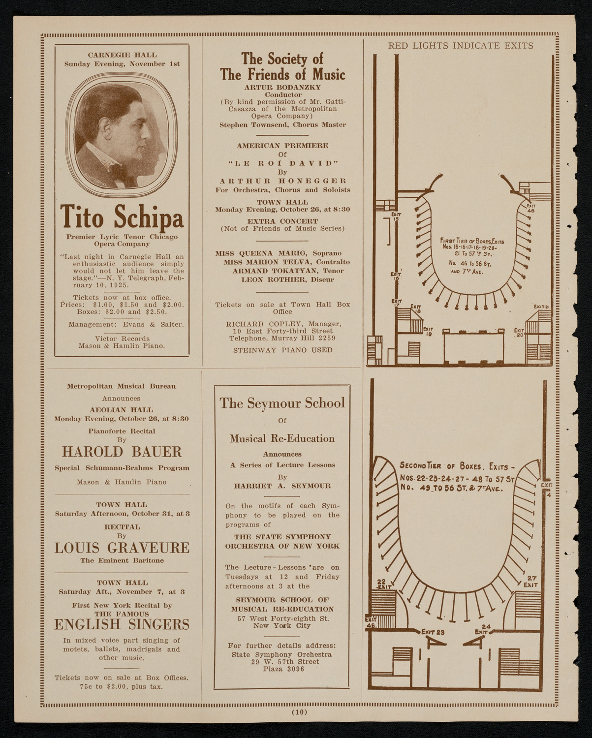 Margaret Matzenauer, Mezzo-Soprano, October 25, 1925, program page 10