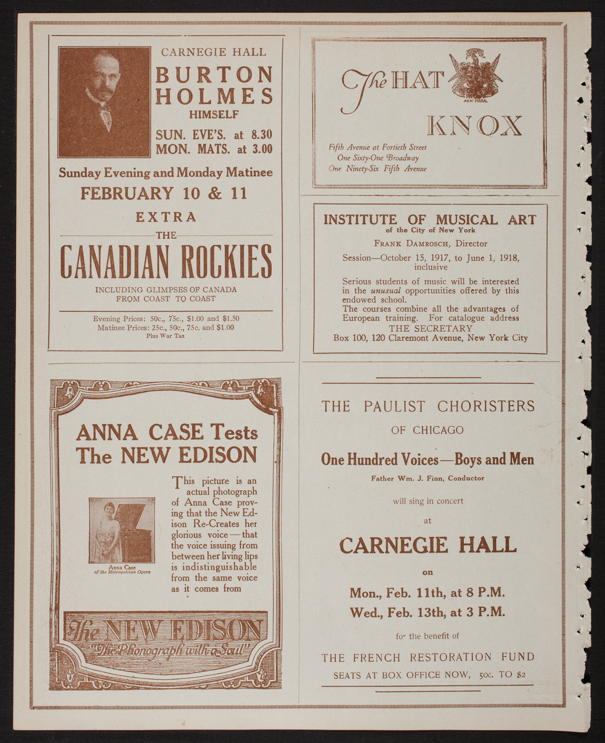 Pupils of Isadora Duncan with The Little Symphony, February 8, 1918, program page 2