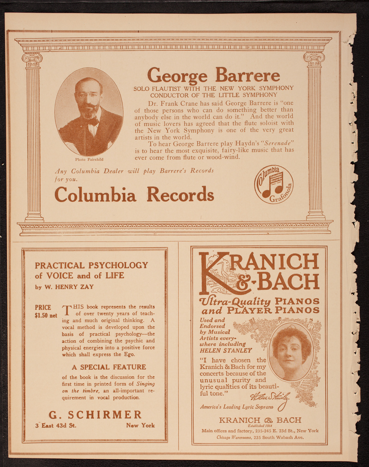 New York Symphony Orchestra, December 15, 1917, program page 6