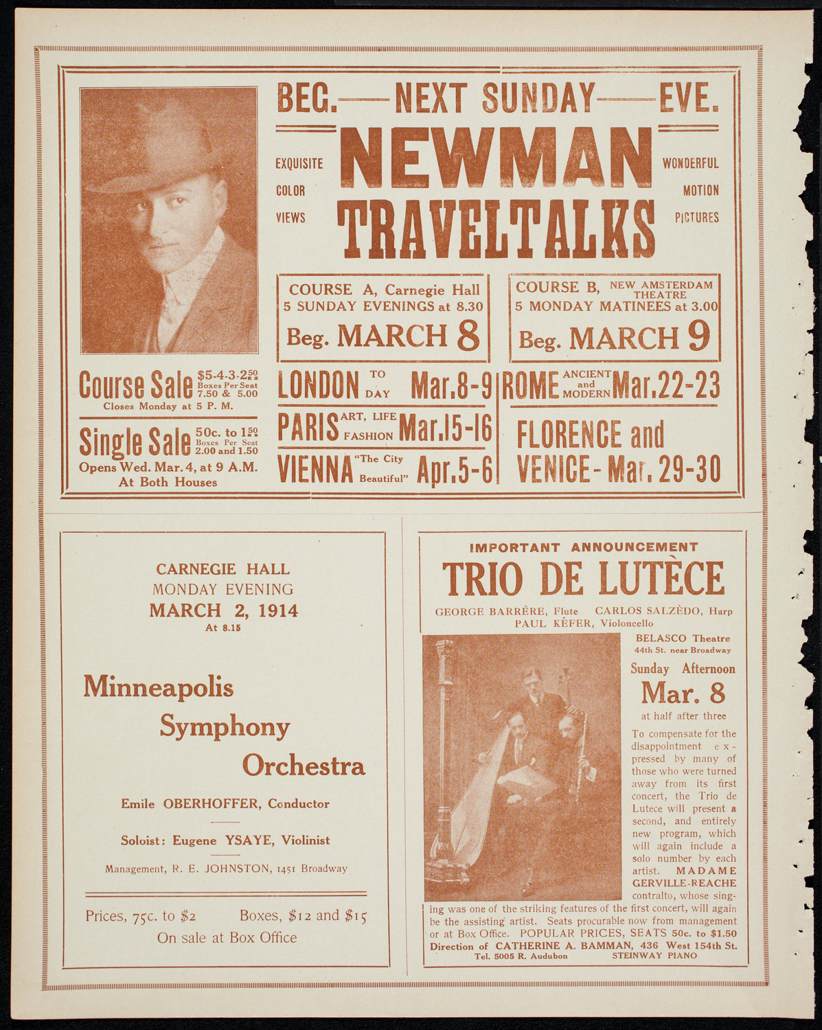 Burton Holmes Travelogue: Egypt and the Nile, March 1, 1914, program page 10