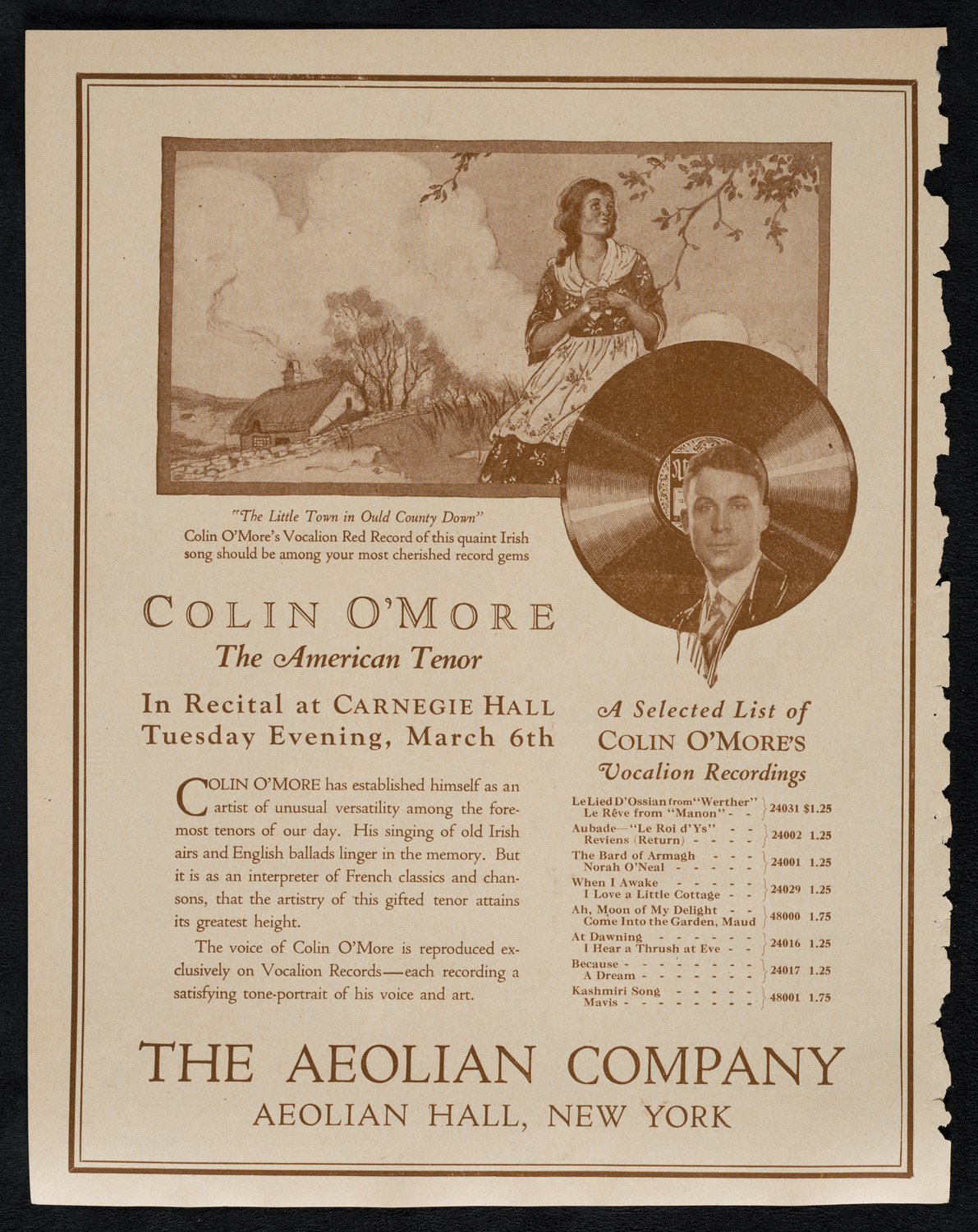 Intercollegiate Glee Club Contest, March 3, 1923, program page 2