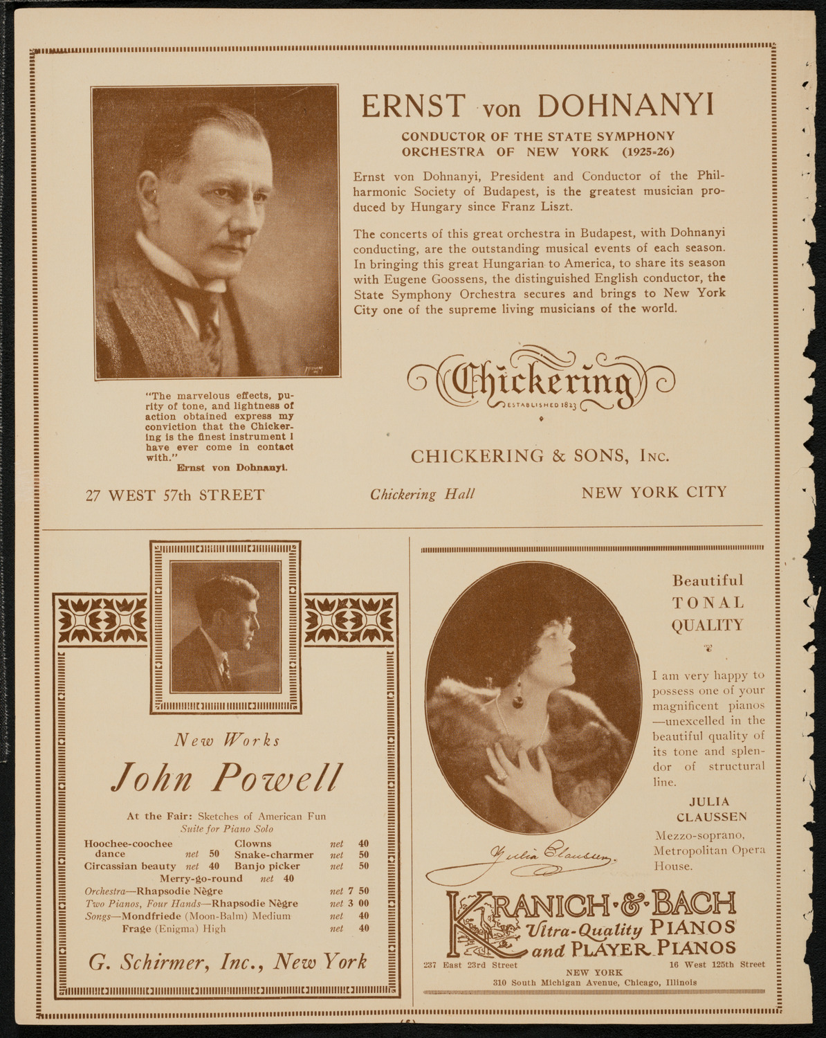 St. Mark's Methodist Episcopal Choir, May 25, 1925, program page 6