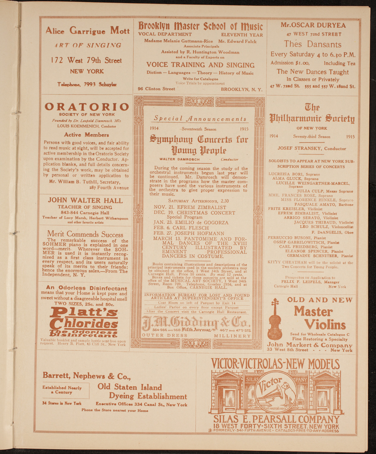 Elmendorf Lecture: Around the World Through the Panama Canal, November 9, 1914, program page 9