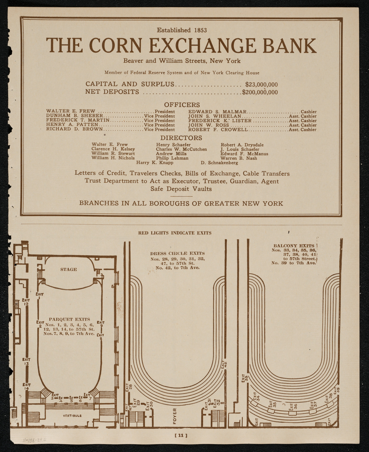 New York Philharmonic, November 13, 1924, program page 11