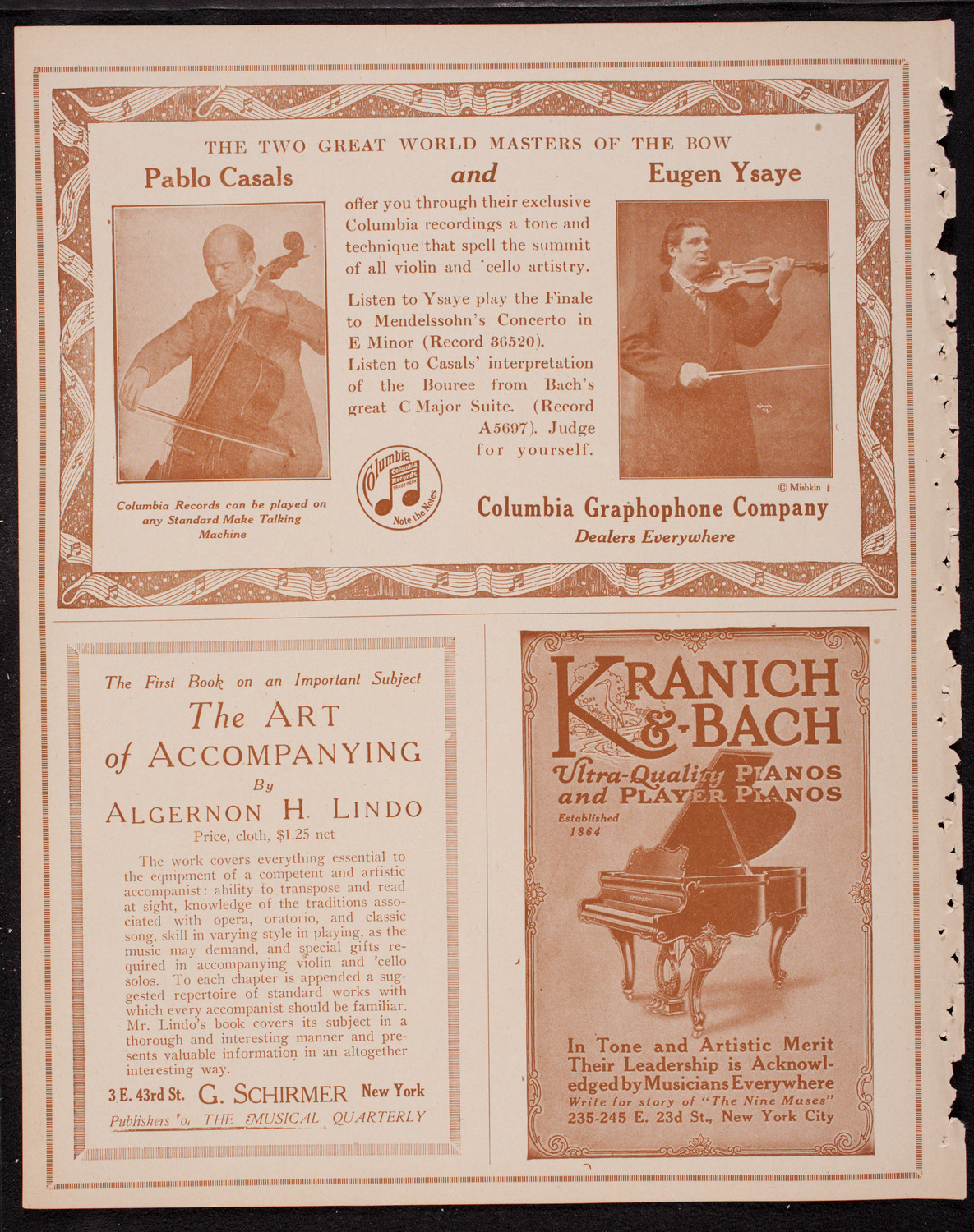 New York Philharmonic, December 9, 1916, program page 6