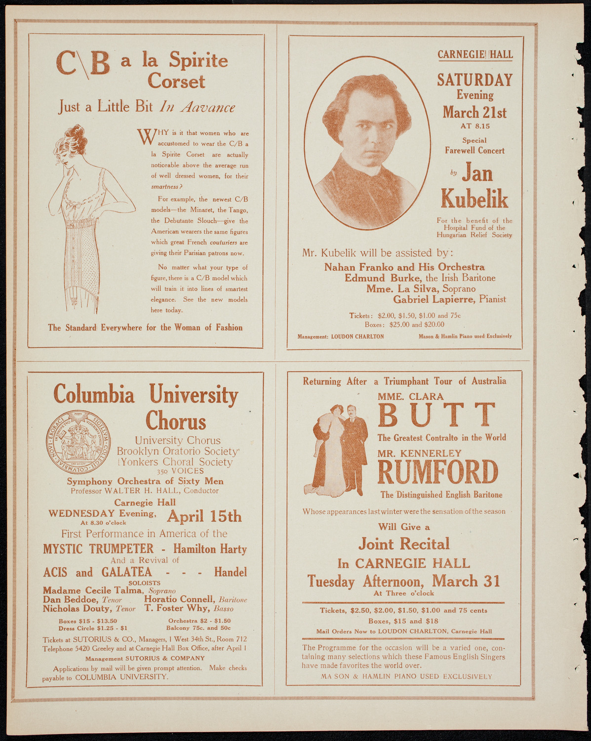 Boston Symphony Orchestra, March 21, 1914, program page 8