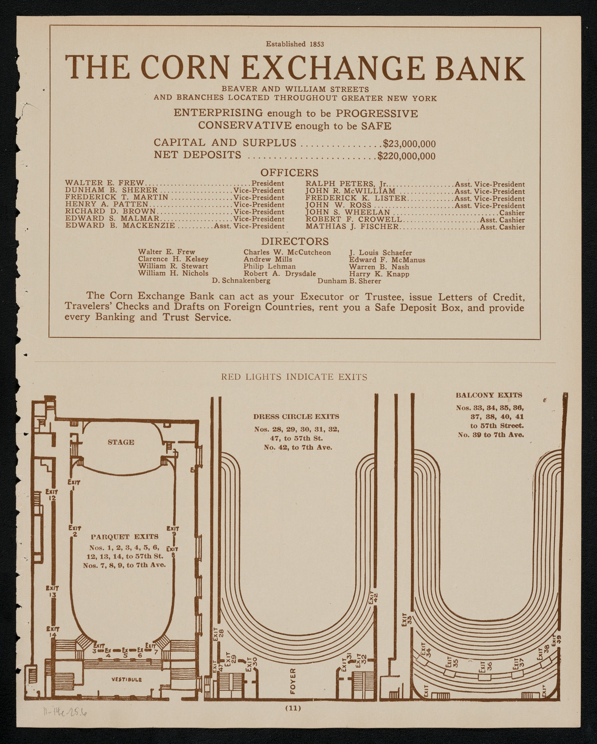 New York Philharmonic, November 14, 1925, program page 11