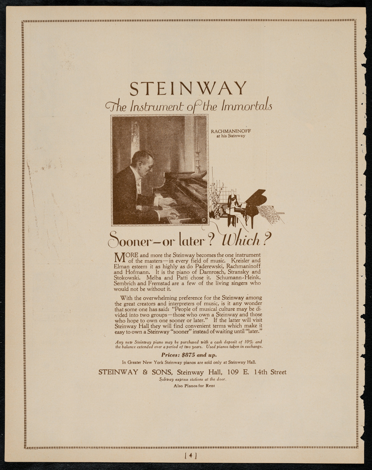 Marjorie Squires, Contralto, April 23, 1922, program page 4