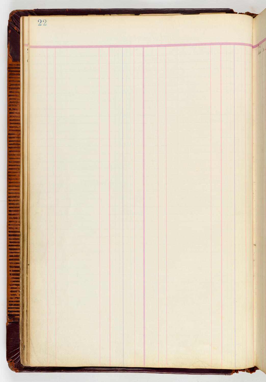 Music Hall Accounting Ledger, volume 3, page 22