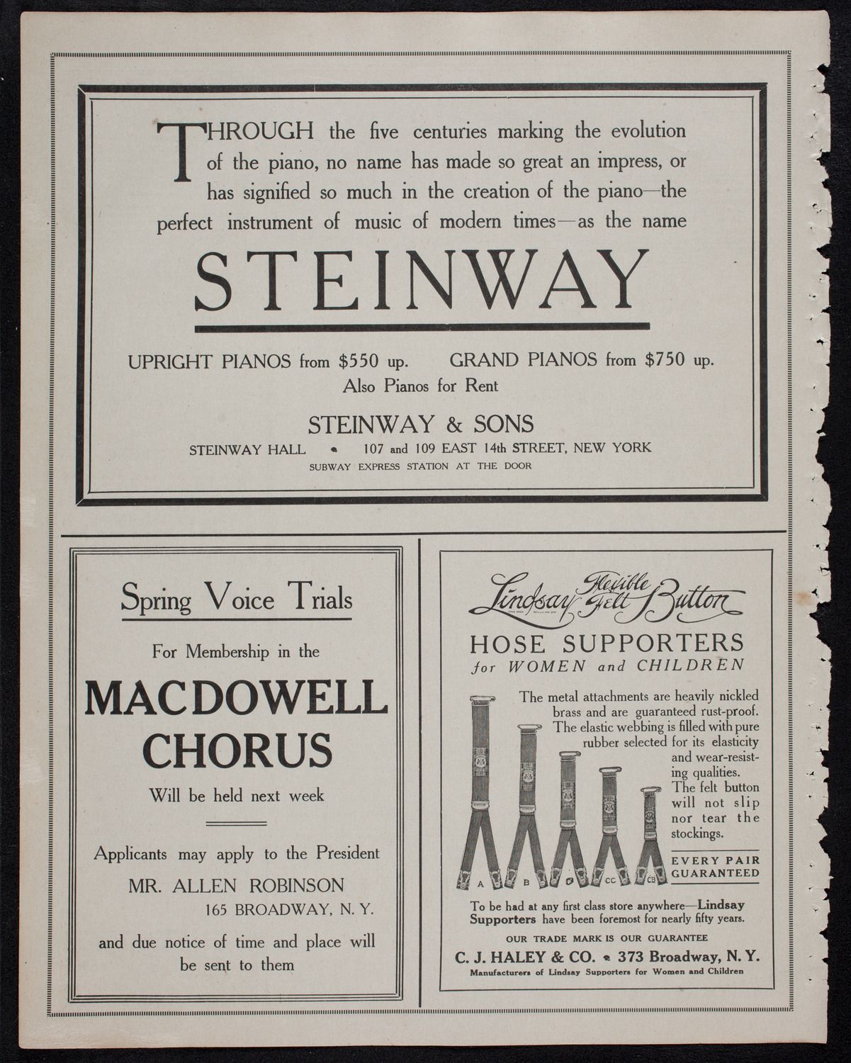 Graduation: Eastman-Gaines School, June 20, 1912, program page 4