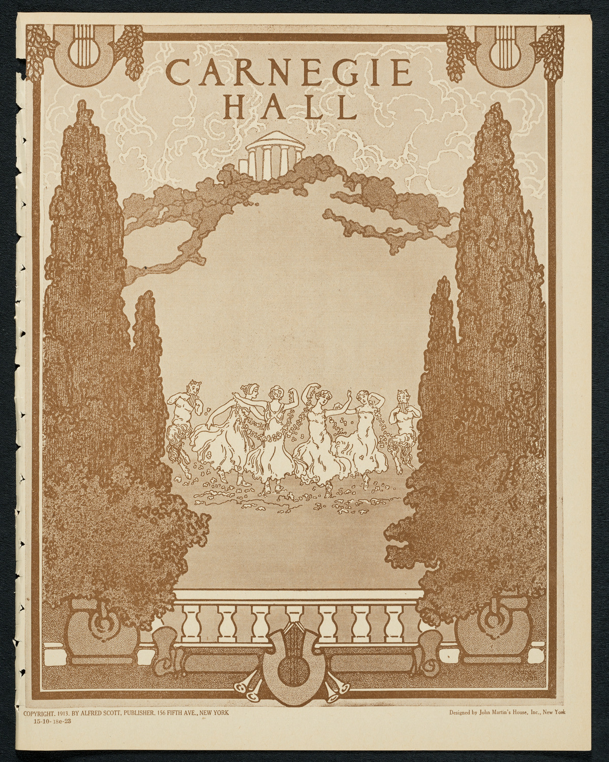 Sistine Chapel Choir, October 18, 1923, program page 1