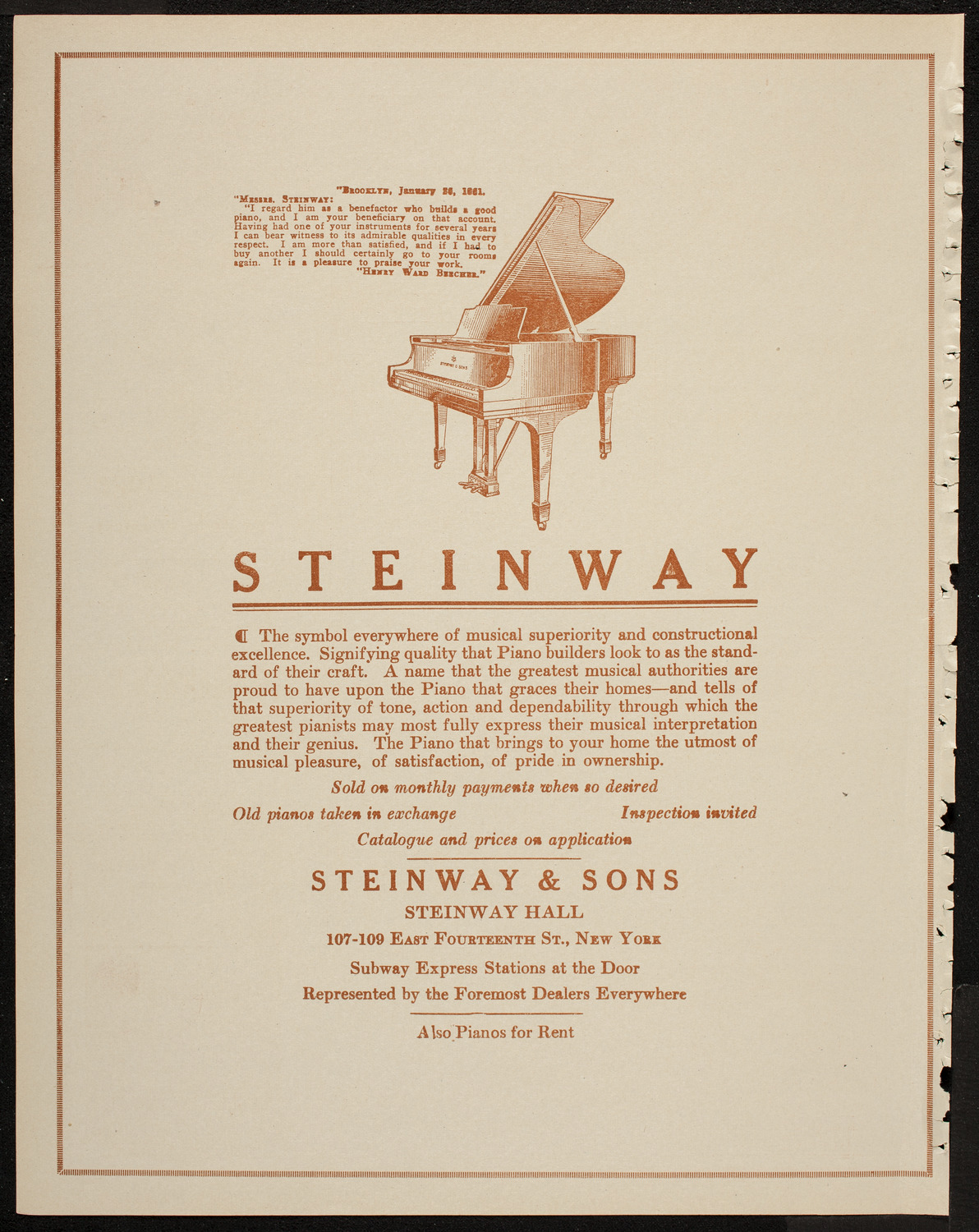 Arnold Volpe and his Symphony Orchestra, May 1, 1920, program page 4