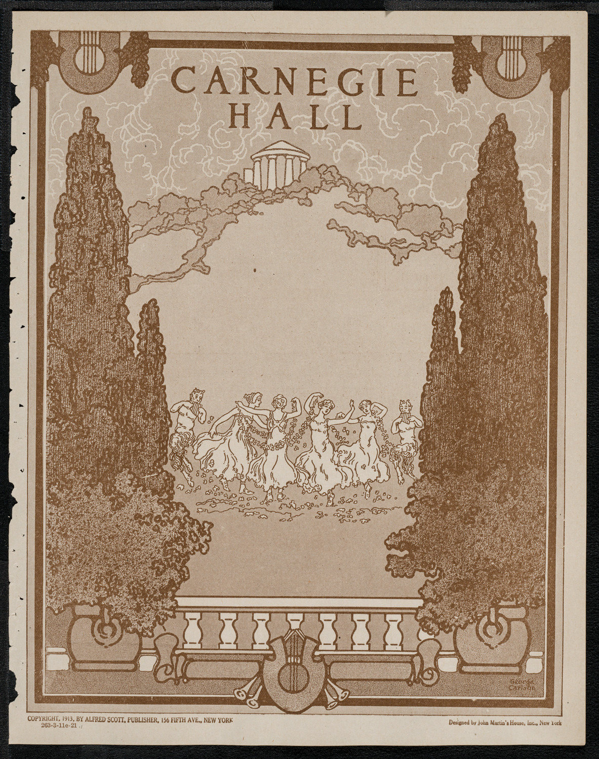 New York Symphony Orchestra, March 11, 1921, program page 1