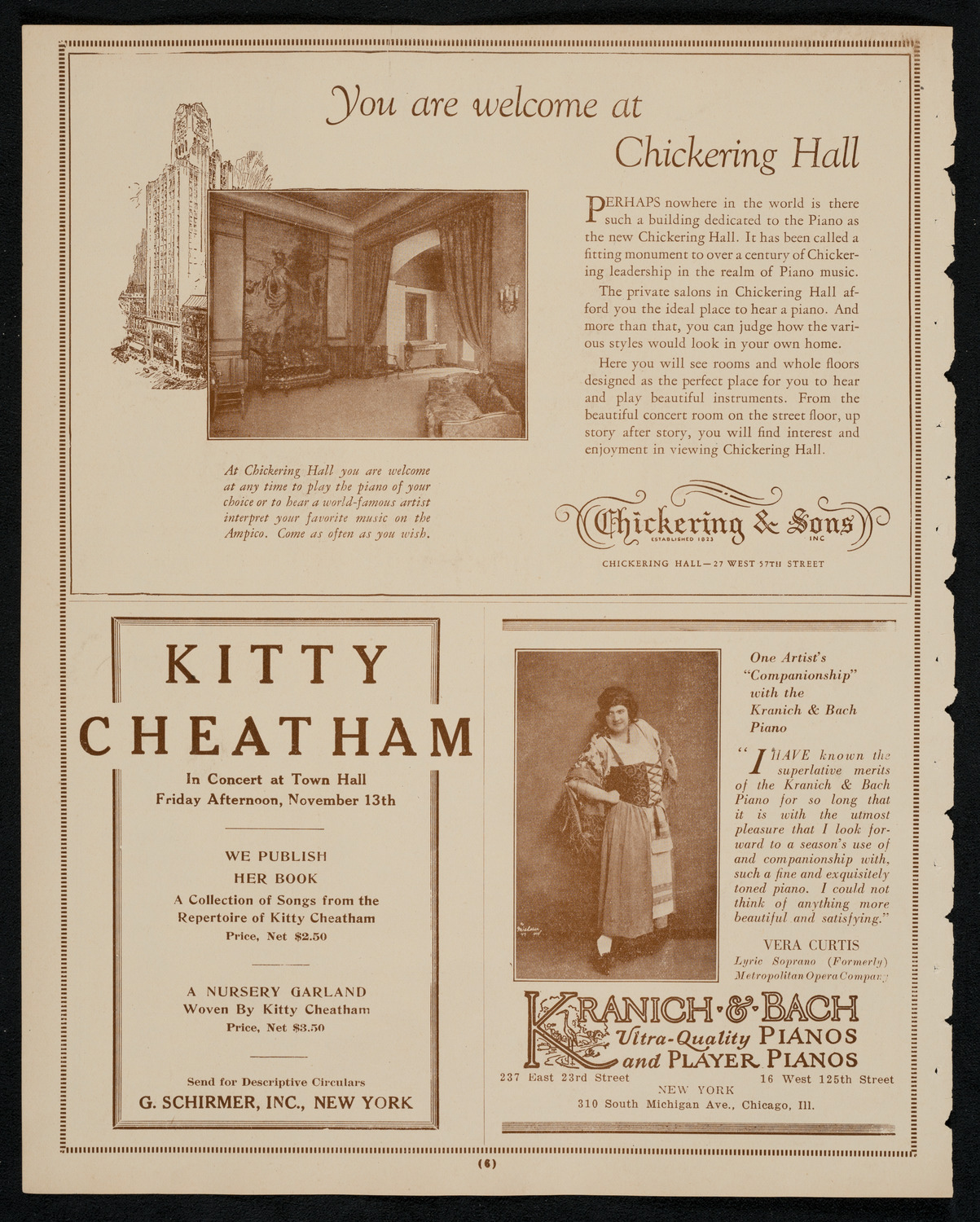 Esther Dale, Soprano, November 9, 1925, program page 6