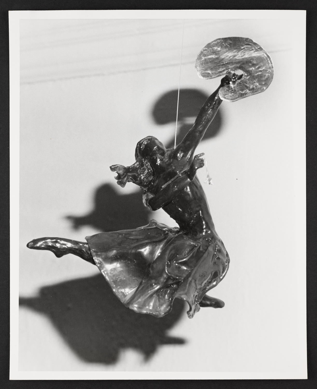 Sculpture by Elizabeth Trent of Lisan Kay in "Limelight" (1943), December 18, 1975