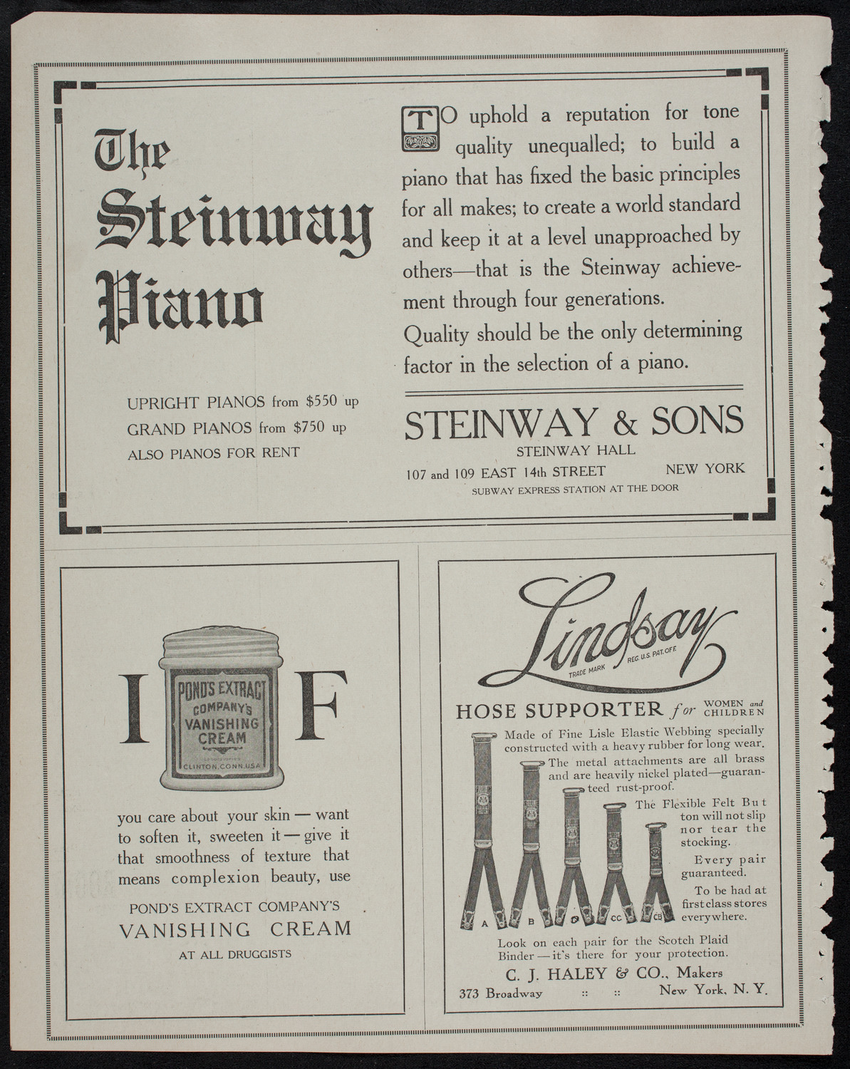 Elmendorf Lecture: The Heart of the Rocky Mountains, October 14, 1912, program page 4