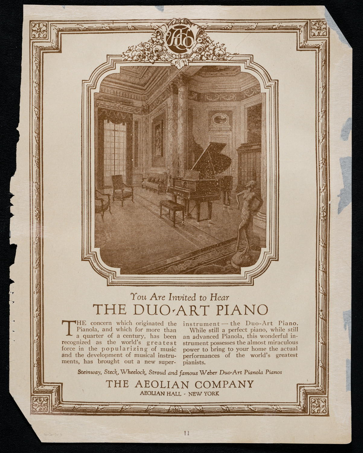 Rudolph Bochco, Violin, October 2, 1920, program page 11