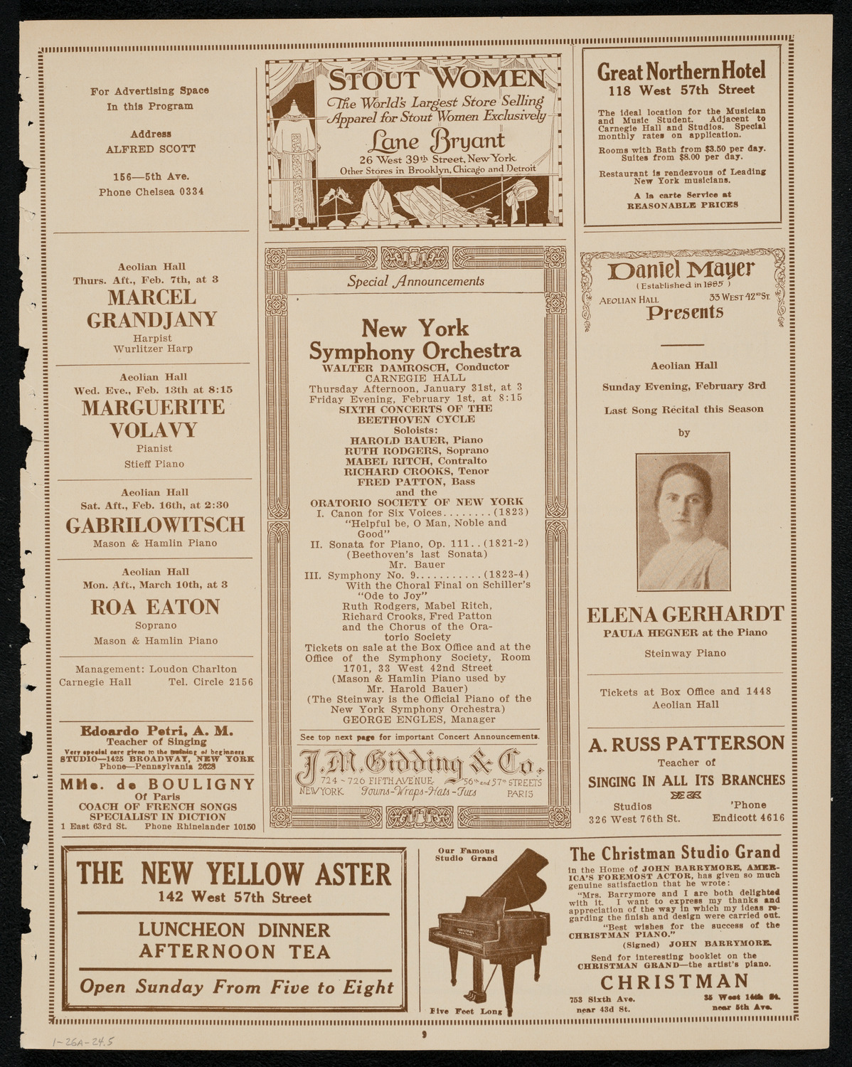 Symphony Concert for Young People, January 26, 1924, program page 9